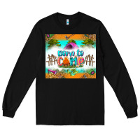 Black born to camp Long Sleeve Tee - Zillion Design Studio