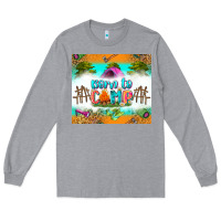 Heather Grey born to camp Long Sleeve Tee - Zillion Design Studio