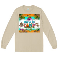 Mushroom born to camp Long Sleeve Tee - Zillion Design Studio