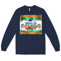 Navy born to camp Long Sleeve Tee - Zillion Design Studio