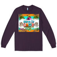 Plum born to camp Long Sleeve Tee - Zillion Design Studio