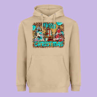Merry Christmas Heavyweight Hoodie Designed By Jahusdesignshop