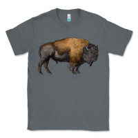 Charcoal Heather american bison body Classic Tee - RanaPortraitStore