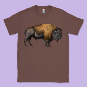 American Bison Body Classic Tee Designed By Ranaportraitstore