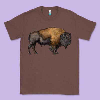 American Bison Body Classic Tee Designed By Ranaportraitstore