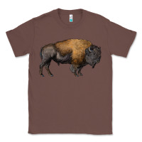 Chestnut american bison body Classic Tee - RanaPortraitStore