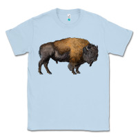 Dusty Blue american bison body Classic Tee - RanaPortraitStore