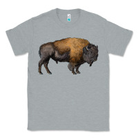 Heather Grey american bison body Classic Tee - RanaPortraitStore