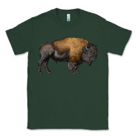 Sports Green american bison body Classic Tee - RanaPortraitStore