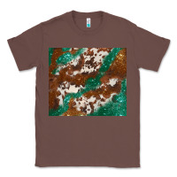 Chestnut brown cowhide glitter Classic Tee - BarkalooDesign