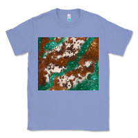 Colony Blue brown cowhide glitter Classic Tee - BarkalooDesign