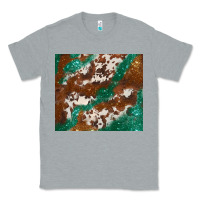 Heather Grey brown cowhide glitter Classic Tee - BarkalooDesign