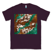 Plum brown cowhide glitter Classic Tee - BarkalooDesign