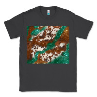 Smoke brown cowhide glitter Classic Tee - BarkalooDesign