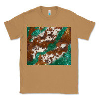 Toasted Coconut brown cowhide glitter Classic Tee - BarkalooDesign