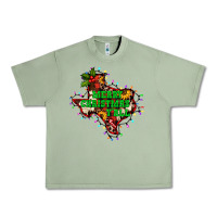 Oil Green merry Christmas y'all Texas map Urban Heavy Tee - BarkalooDesign