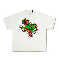Pistachio merry Christmas y'all Texas map Urban Heavy Tee - BarkalooDesign