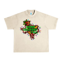 Sandshell merry Christmas y'all Texas map Urban Heavy Tee - BarkalooDesign