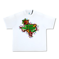 White merry Christmas y'all Texas map Urban Heavy Tee - BarkalooDesign