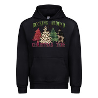 Black rocking around the christmas tree Urban Hoodie - MaliasSmallBusiness