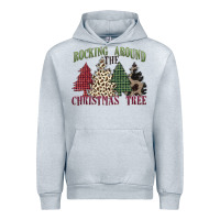 Heather Grey rocking around the christmas tree Urban Hoodie - MaliasSmallBusiness