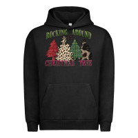 Pigment Black rocking around the christmas tree Urban Hoodie - MaliasSmallBusiness