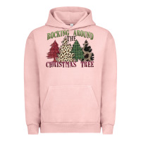 Pigment Salmon rocking around the christmas tree Urban Hoodie - MaliasSmallBusiness