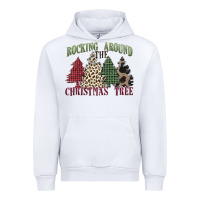 White rocking around the christmas tree Urban Hoodie - MaliasSmallBusiness