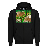 Black St. Patrick's Day shamrock tumbler St. Patricks Zipper Hoodie - Neo Western