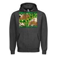 Charcoal Heather St. Patrick's Day shamrock tumbler St. Patricks Zipper Hoodie - Neo Western