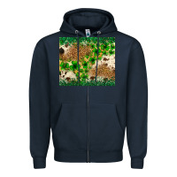 Navy St. Patrick's Day shamrock tumbler St. Patricks Zipper Hoodie - Neo Western