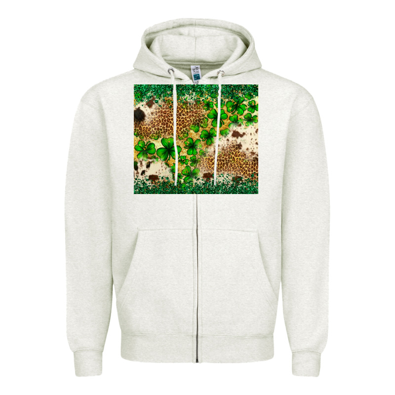 St. Patrick's Day Shamrock Tumbler St. Patricks Zipper Hoodie by Neo Western | Teevron
