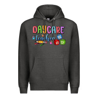 Charcoal Heather daycare teacher Premium Hoodie - MaliasSmallBusiness
