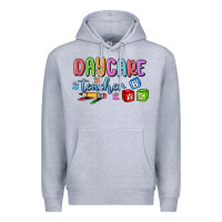 Heather Grey daycare teacher Premium Hoodie - MaliasSmallBusiness