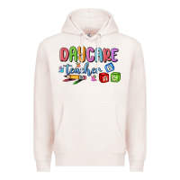 Pale Pink daycare teacher Premium Hoodie - MaliasSmallBusiness