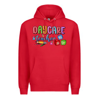 Red daycare teacher Premium Hoodie - MaliasSmallBusiness