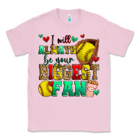 Bubblegum Pink i will always be your biggest fan softball Classic Tee - Zillion Design Studio