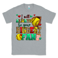 Heather Grey i will always be your biggest fan softball Classic Tee - Zillion Design Studio