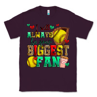 Plum i will always be your biggest fan softball Classic Tee - Zillion Design Studio