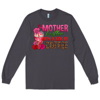 Smoke mother hustler wt a side of coffee Long Sleeve Tee - texasbilliewilder