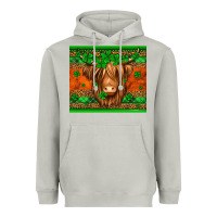 Moon Dust st patricks day long haired cow Heavyweight Hoodie - Jasminsmagicworld