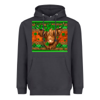 Smoke st patricks day long haired cow Heavyweight Hoodie - Jasminsmagicworld