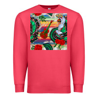 Cardinal flamenco dancer seamless pattern Premium Sweatshirt - BundleAndBundleShop