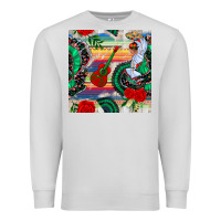 Dove Grey flamenco dancer seamless pattern Premium Sweatshirt - BundleAndBundleShop