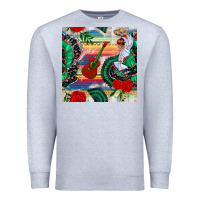Heather Grey flamenco dancer seamless pattern Premium Sweatshirt - BundleAndBundleShop