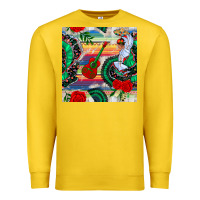 Lemon flamenco dancer seamless pattern Premium Sweatshirt - BundleAndBundleShop