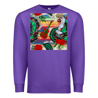 Purple flamenco dancer seamless pattern Premium Sweatshirt - BundleAndBundleShop