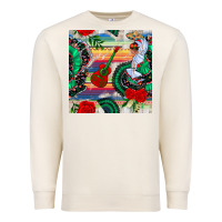 Sandshell flamenco dancer seamless pattern Premium Sweatshirt - BundleAndBundleShop