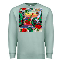 Seafoam flamenco dancer seamless pattern Premium Sweatshirt - BundleAndBundleShop