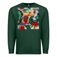 Sports Green flamenco dancer seamless pattern Premium Sweatshirt - BundleAndBundleShop